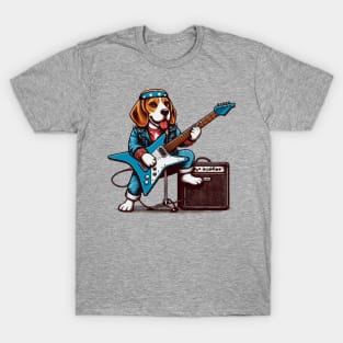 Beagle Playing Guitar T-Shirt